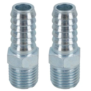 Conector de tubería de conexión de aire conector de aire de 1/4" BSP rosca cola de manguera de 3/8" (10 mm) PACK DE 2 FT032 - Imagen 1 de 7