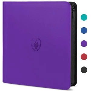 Premium Zip Card Binder 12 Pocket, 912 Pockets Trading Card Binder, PU Zipper... - Picture 1 of 7