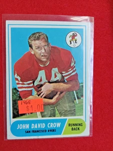 1968 Topps Football Card #87 John David Crow 49ers Item 1 Excellent - Bild 1 von 2
