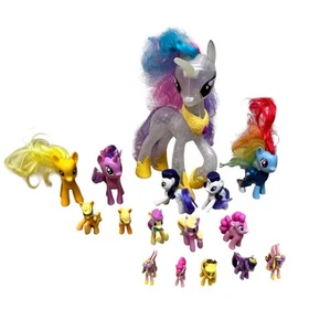 15 My Little Pony Lot Hasbro Toys Lot Size Ranging From 1” To 10” Mixed Lot - Picture 1 of 10