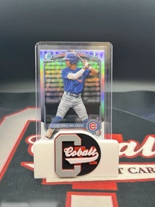 2025 Bowman Chrome Yahil Melendez Geometric Refractor 1st Prospect /499 Cubs - Picture 1 of 3