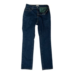 Jeans donna LL Bean denim isolato 4 M/T lavaggio scuro outdoor - Foto 1 di 8
