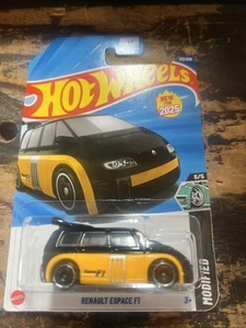 Hot Wheels Mainline 2025 Case P RENAULT ESPACE F1 schwarz LONG CARD FREE Protector - Bild 1 von 3