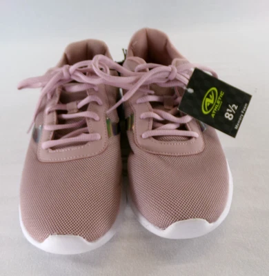 Zapatos de tenis para mujer Athletic Works 8,5 M rosa malla con cordones suela sin marcas NUEVO Foto 1 de 4