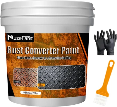2-In-1 Rust Converter & Metal Primer – Stops Rust, Paint over Rusted Metal, Anti - Image 1 of 4