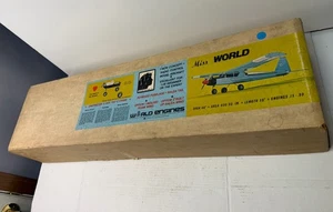 Vintage Miss World Balsa R/C Flugzeug Modellbausatz Spielzeug gasbetriebene Motoren Plane - Bild 1 von 23