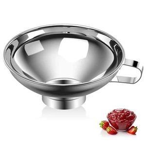 Canning Funnel for Kitchen Use, Wide Mouth Food Grade Stainless Steel Funnel ... - Picture 1 of 7