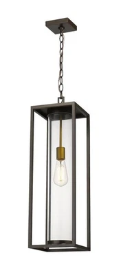 Z-Lite - Dunbroch - 1 Light Outdoor Chain Mount Lantern in Industrial Style - 8 - Image 1 of 4