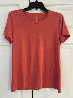 Blusa túnica de algodón J.Crew para mujer naranja Knit Goods talla M Foto 1 de 4