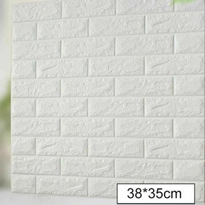 50 STK 3D TAPETE WANDPANEELE SELBSTKLEBEND ZIEGEL WASSERFEST WANDAUFKLEBER DHL - Bild 1 von 12