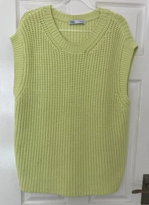 Zara - Chunky Oversized Sleeveless Jumper - UK Size Medium - Picture 1 of 4