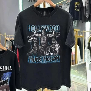 Hulk Hogan Camiseta Negra Todas las Tallas S a 5XL Reimpresión Regalo Camiseta GC4170 - Imagen 1 de 3