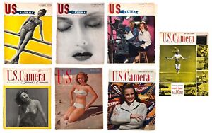US Camera Magazine 1946-1947 7 Issues 1940s Photography