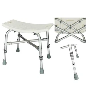 Heavy Duty Adjustable Medical Shower Chair Bath Tub Seat Bench Stool Upgrade - Picture 1 of 9