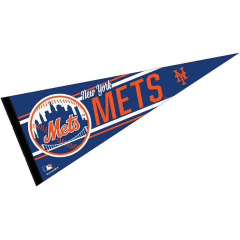 NY Mets MLB 12 in X 30 in Pennant Cover