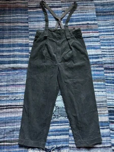 KAPITAL Olive Green Corduroy Overalls with suspenders Size 2 Medium for Men's - Picture 1 of 9