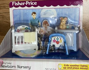 Vintage 1999 Fisher Price liebevolle Familie Baby NEUGEBORENES KINDERZIMMER Geräusche und Lichter - Bild 1 von 12