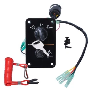 704-82570-12-00 70 704-82570-08-00 Yamaha Outboard Ignition Key Switch Panel - Picture 1 of 14