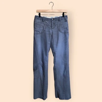 Pantalones Athleta Pana Cazo Azul Gris Atletismo Aire Libre Grunge Boho Mujeres 4-6 Foto 1 de 4