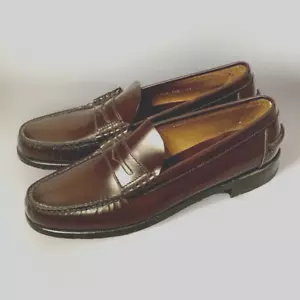 Florsheim FLS Schuhe Gr. 11 B Cordovan/Burgund Berkeley Penny Halbschuhe Leder - Bild 1 von 16