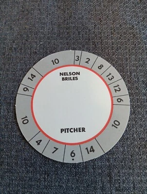 Nelson Briles Rare Vintage  Cadaco All Star Baseball Game Disc Card Pirates - Изображение 1 из 2