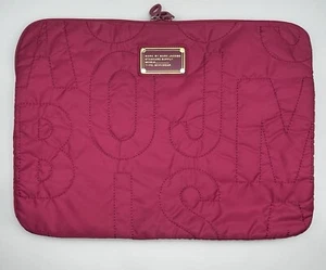 Marc by Marc Jacobs Embroidered Padded Laptop Computer Bag Sleeve Case Zip Top - Picture 1 of 11