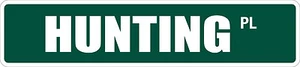 *Aluminum* Hunting 4" x 18" Metal Novelty Street Sign SS 1756 - Picture 1 of 1