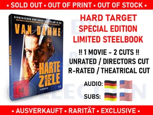 JCVD Van Damme HARD TARGET 2 Cuts Limited Steelbook Edition BD Blu-ray RARE OOP - Picture 1 of 10