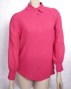 °° Sarah Kern - Bluse - Gr. 38 - pink - langarm - Schmucksteine °° - Bild 1 von 8