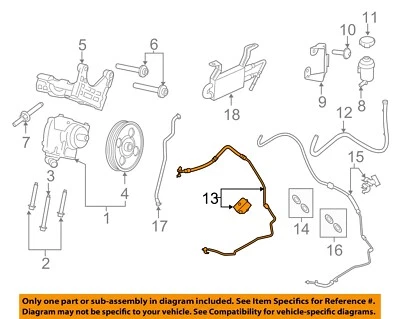 FORD OEM 15-23 Transit-150 Pump Hoses-Pressure Hose CK4Z3A212C - Image 1 of 2