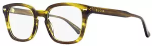 Gucci Rectangular Eyeglasses GG0184O 010 Brown Melange 50mm 0184 - Picture 1 of 2
