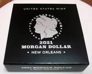 2021 O Morgan Silver Dollar OGP US Mint Box w/COA + Free Capsule - Empty/No Coin - Picture 1 of 1