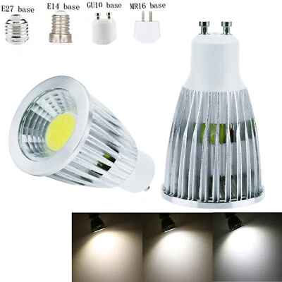 Dimmable LED Spot Lights E27 E14 B22 GU10 GU5.3 MR16 Bulb Lamp 6W-12W DC 12V 24V - Image 1 of 4