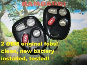 2 OEM 00/05 Sunfire Remote Fob Transmitter Alero Cavalier Malibu Grand Am Saturn - Picture 1 of 2