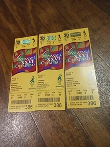 3-BOMBING @ ATLANTA OLYMPICS/JULY 30, 1996 FULL TICKET STUB/2 DEAD+100 INJURED - Picture 1 of 3