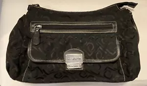 Liz Claiborne Purse Black Shoulder Bag Est. 1976 Zippered - Picture 1 of 14