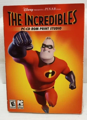 The Incredibles PC-CD Rom Print Studio Walt Disney Pixar Computer Software - Image 1 of 3