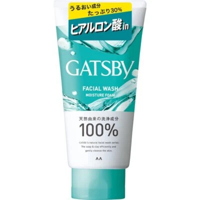 Mandom [ GATSBY Facial Wash : Moisture Foam 130g ] Refreshing feeling - Image 1 of 4