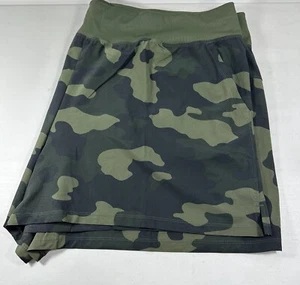 All In Motion Womens Plus Size 4X Camo Comfort Shorts Zip Pockets Cinch Waist - Picture 1 of 10