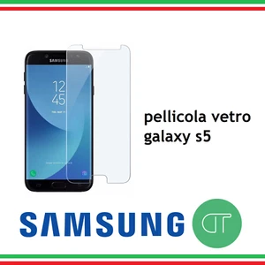 PELLICOLA IN VETRO TEMPERATO PER SAMSUNG S5 G900F SALVA SCHERMO ANTIURTI CLEAR - Imagen 1 de 7