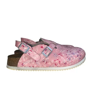 Birkenstock Kay Flower Field Rose Birko-Flor Clog Damen Größe 37 6 bis 6,5 Rosa  - Bild 1 von 5