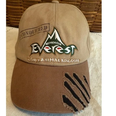 Walt Disney World Animal Kingdom Conquered Expedition Everest Correa Trasera Gorra Sombrero Foto 1 de 4