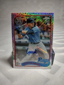 2024 Topps Series 1 Curtis Mead RC #T89C-53 Silver Mojo Auto 104/299 TB Rays - Picture 1 of 2