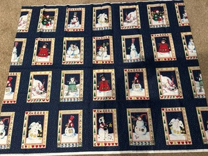 Himmel und Natur singt Gänseblümchen Königreich 1,5 Yds Schneemann Baumwolleinsatz  - Bild 1 von 5