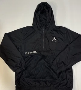 Nike Jordan Jumpman Black Half Zip  Pullover Windbreaker  Jacket Men’s Sz S - Picture 1 of 7
