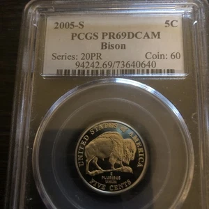 2005 S Bison Jefferson Nickel NGC PF69 Ultra Cameo - Made In USA Holder - Picture 1 of 1