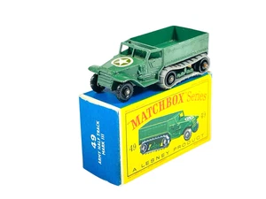 Matchbox Lesney No. 49 BPW Army Half Track Mark III Personnel Carrier w/D Box - Picture 1 of 12