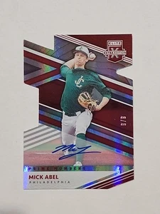 2020 Elite Extra Edition Prime Numbers C Die Cut On Card Auto #15 Mick Abel /9 - Picture 1 of 3