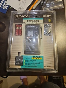 Vintage Sony M-665V Handheld Microcassette-Corder VOR Voice Operating Recorder  - Bild 1 von 2