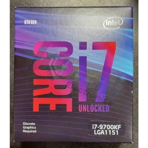 Intel Core i7-9700KF LGA1151 CPU Processor 3.6Ghz 12MB Cache 8-Core *NEW* - Picture 1 of 3
